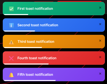 Screenshot 2 af Toast Notification Library